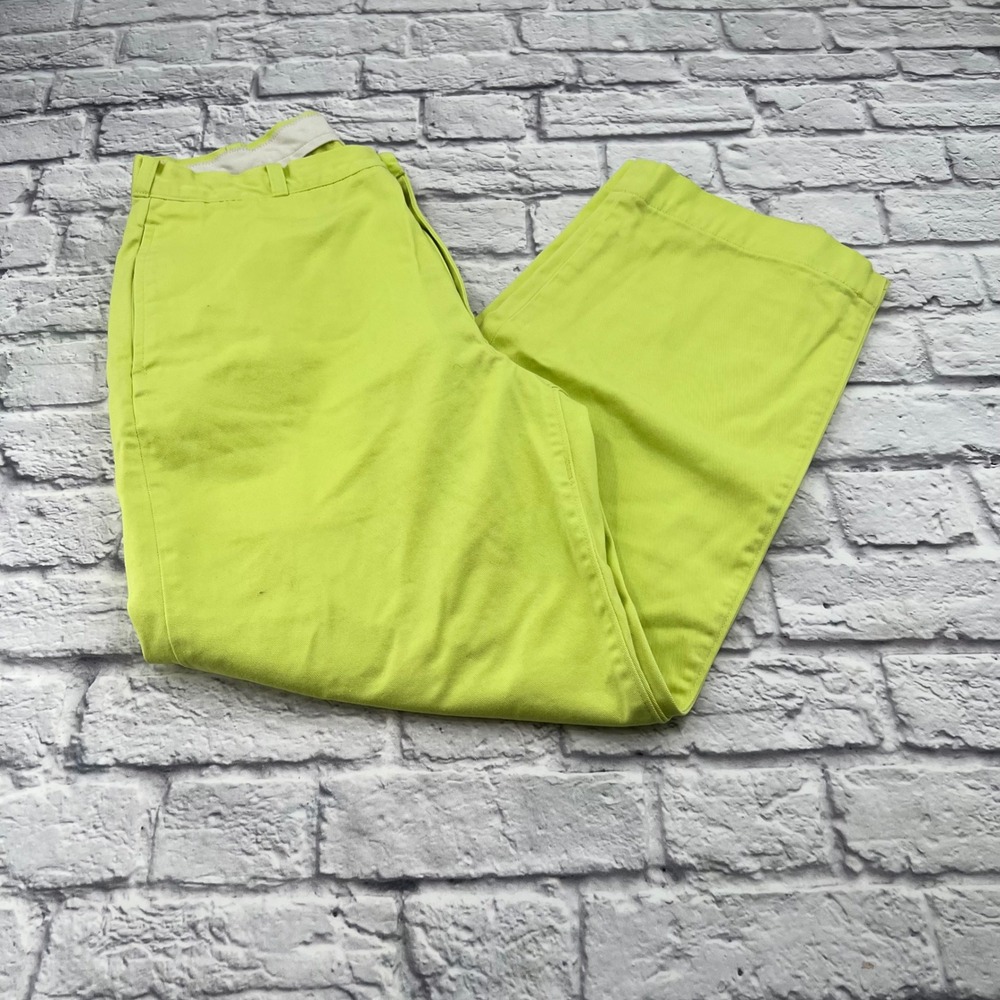 Levis Skateboarding Loose Chino Mens Lime Green Pants 32x31 Relaxed Fit
